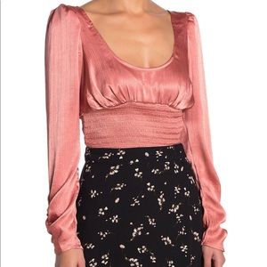 Free People Santiago Crop Blouse